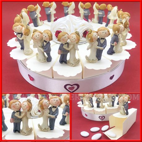 Torte Bomboniere Matrimonio Anniversario Statuette Sposi Doni Bomboniere Srl