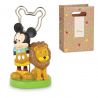 TOPOLINO E LEONE CON ASTA PORTAFOTO DISNEY BATTESIMO MEMOCLIP SEGNAPOSTO COMPLEANNO MASCHIO