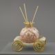 CARROZZA CON STRASS ROSA GOLD EFFETTO PERLATO DIFFUSORI DI AROMI BOMBONIERE COMUNIONE FEMMINUCCIA