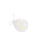 PALLONCINO CON LUCE LED IN PORCELLANA BIANCA CON CUORICINI BOMBONIERE BATTESIMO E COMUNIONE