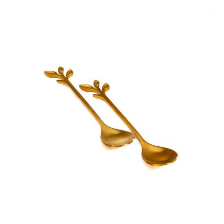 OGGETTI UTILI CUCINA POSATE FINITURA GOLD LINEA CUOREMATTO