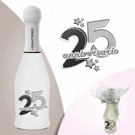 SPUMANTE EXTRA DRY WHITE SANTERO 25 ANNI INSIEME , NOZZE ARGENTO