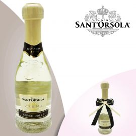 MINI BOTTIGLIE PROSECCO BOMBONIERE BABY SANT'ORSOLA UN TOCCO DI ELEGANZA E GIOIA PER IL TUO EVENTO