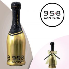 SPUMANTE SANTERO 958 GOLD MINI BOTTIGLIE BOMBONIERA NOZZE ORO