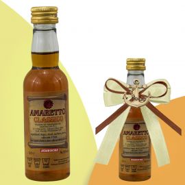 BOTTIGLIE LIQUORE MIGNON AMARETTO CLASSICO IDEA BOMBONIERA ORIGINALE