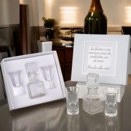 SET MINI BOTTIGLIA E BICCHIERINI LIQUORE MATRIMONIO 2025 ORIGINALE ECONOMICO