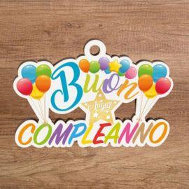 DECORAZIONE BUON COMPLEANNO CON PALLONCINI PER CRESIMA