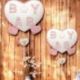 BOMBONIERA CUORE DECORATA BABY SHOWER FEMINUCCIA