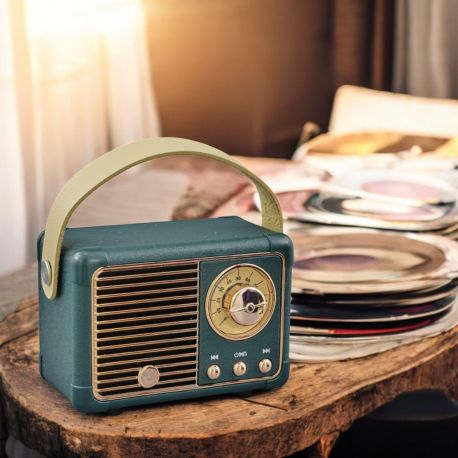 BOMBONIERA RADIO STILE VINTAGE CON BLUETOOTH