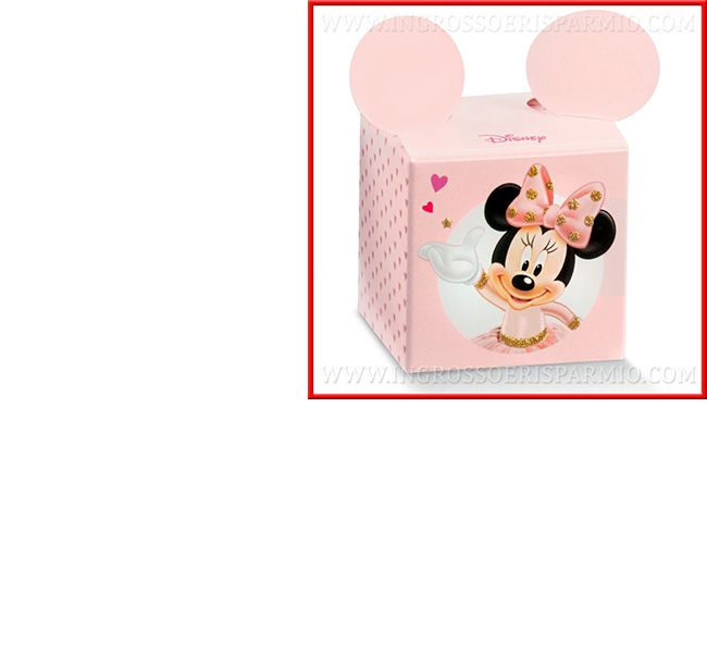 SCATOLINE DISNEY MINNIE NASCITA E COMPLEANNO ECONOMICHE - Doni Bomboniere