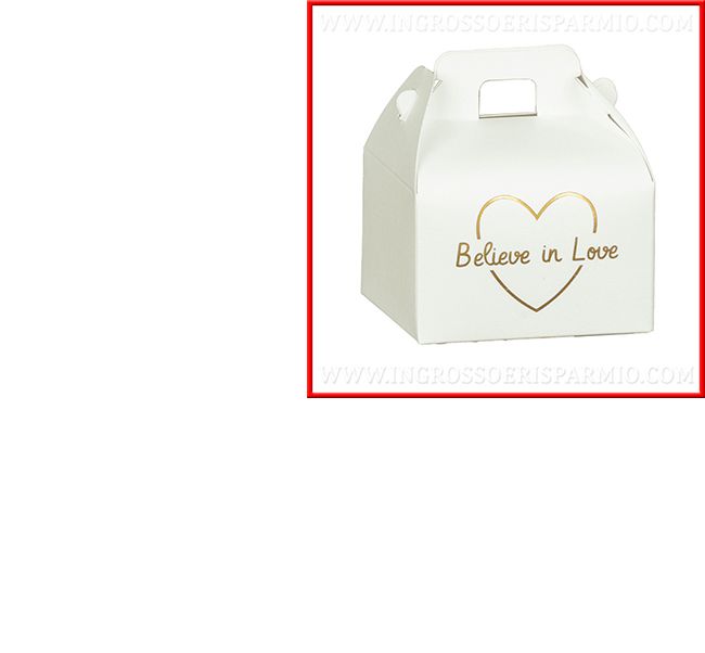 Scatoline Portaconfetti per matrimonio e anniversario believe in love